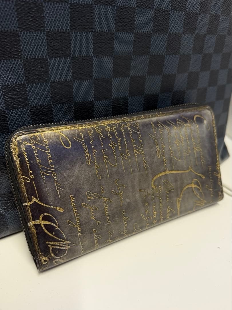 極美品　ベルルッティ　イタウバ バーティカル　ITAUBA ダブルスタンプ希少