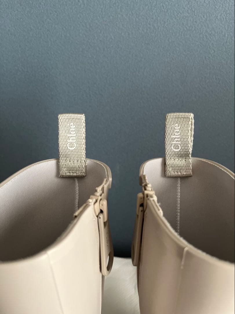 クロエ　CHLOE　レインブーツ　ベージュ　38サイズ 新品