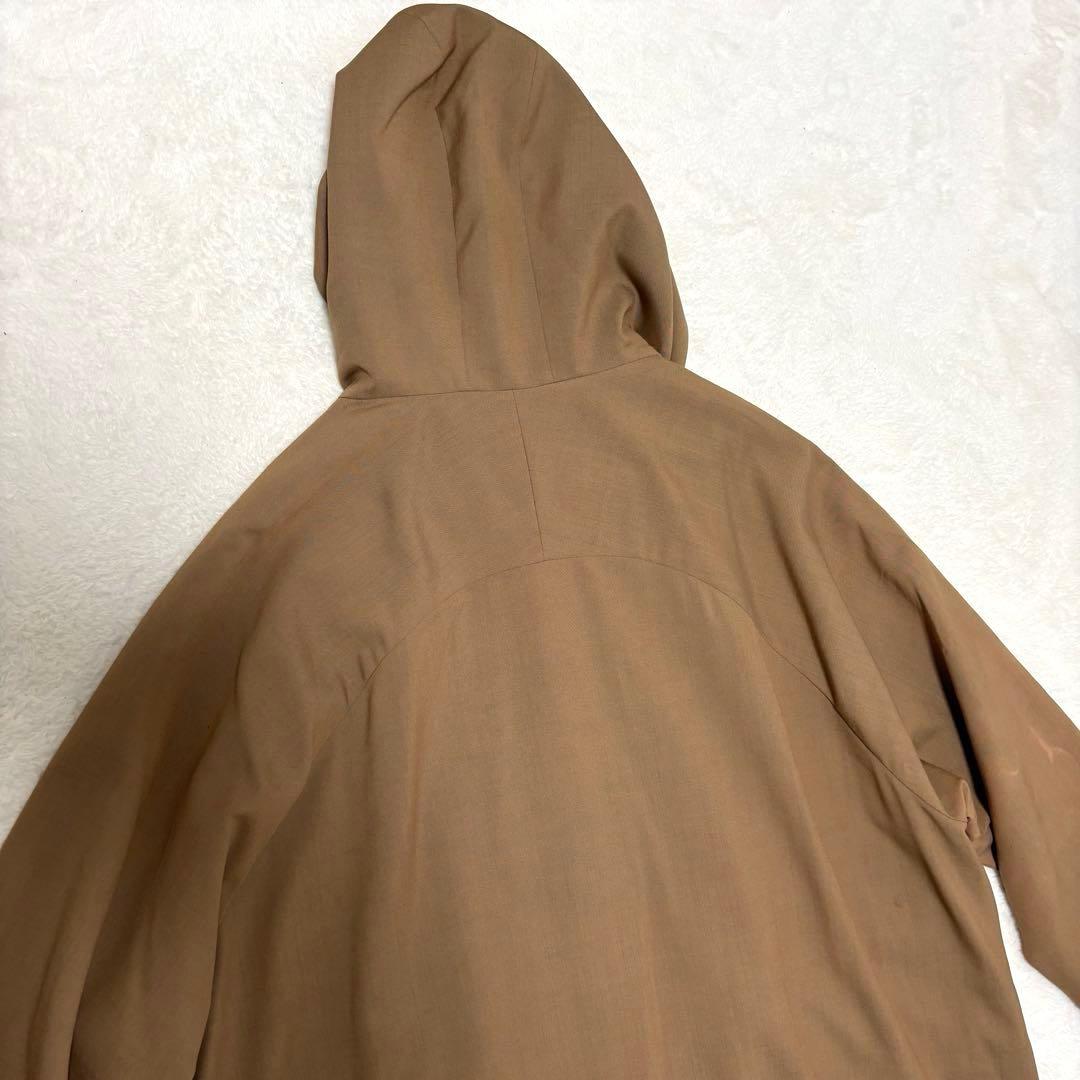 Dulcamara よそいきレイヤードビッグフラップロングコート ブラウン