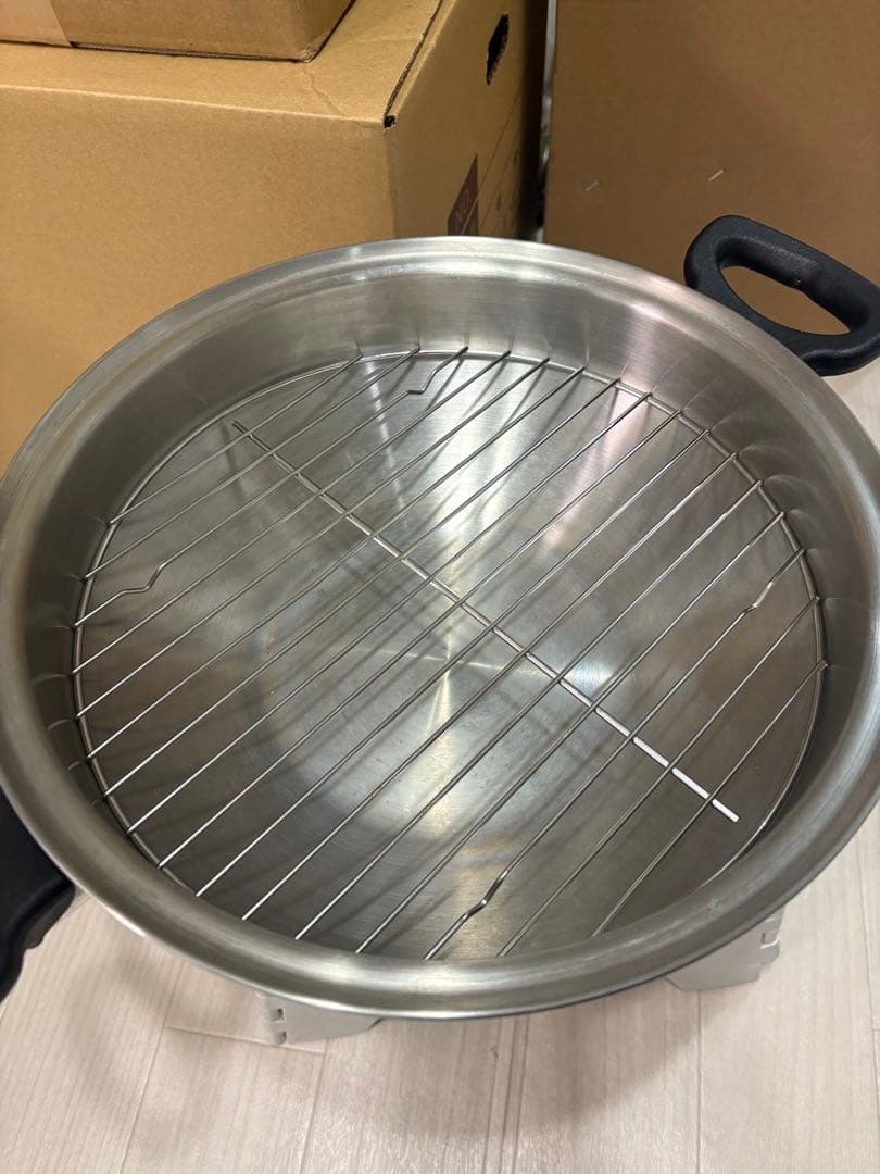 ウォック　アムウェイ　amway ステンレス製 網付き2枚