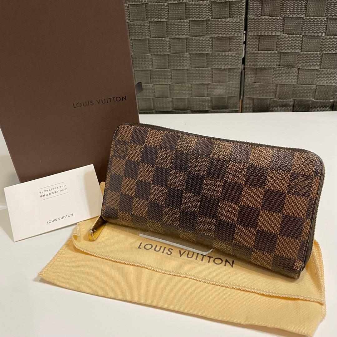 た*0様 LOUIS VUITTON ダミエ長財布 保存袋付き
