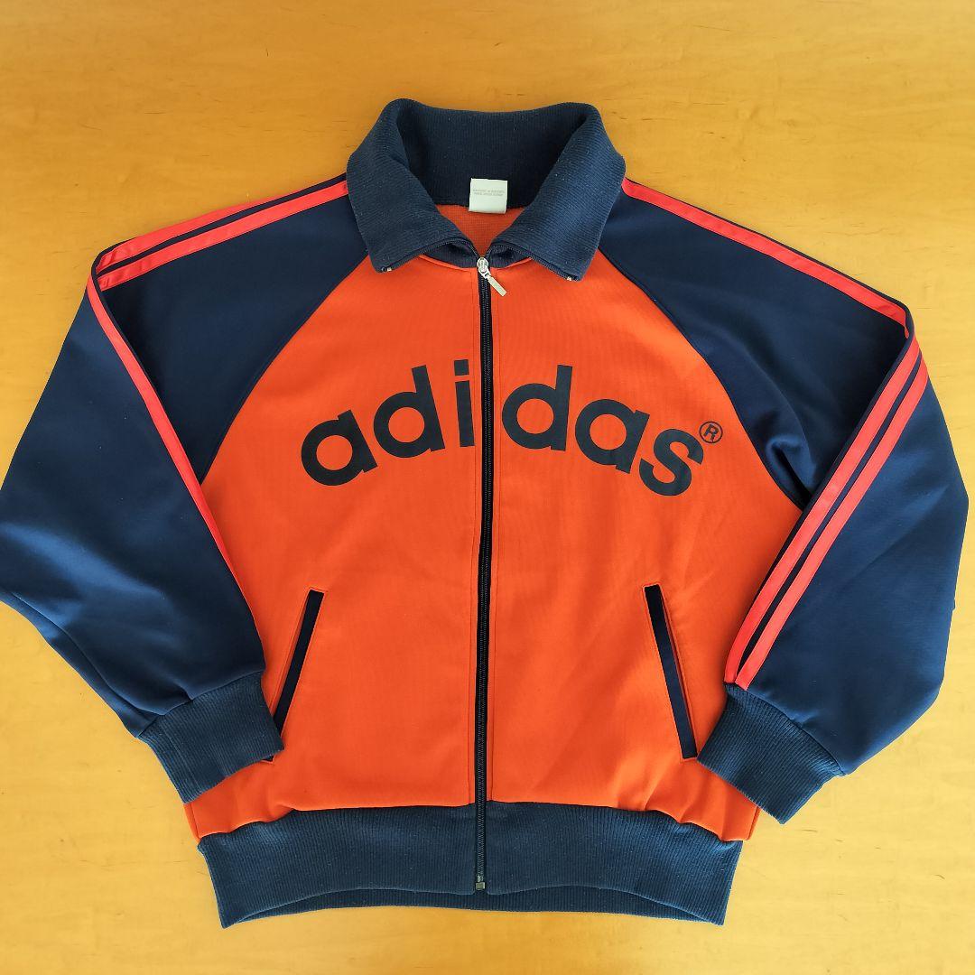 80s〜90s アディダス ヴィンテージ 両面プリント トラックジャケット
