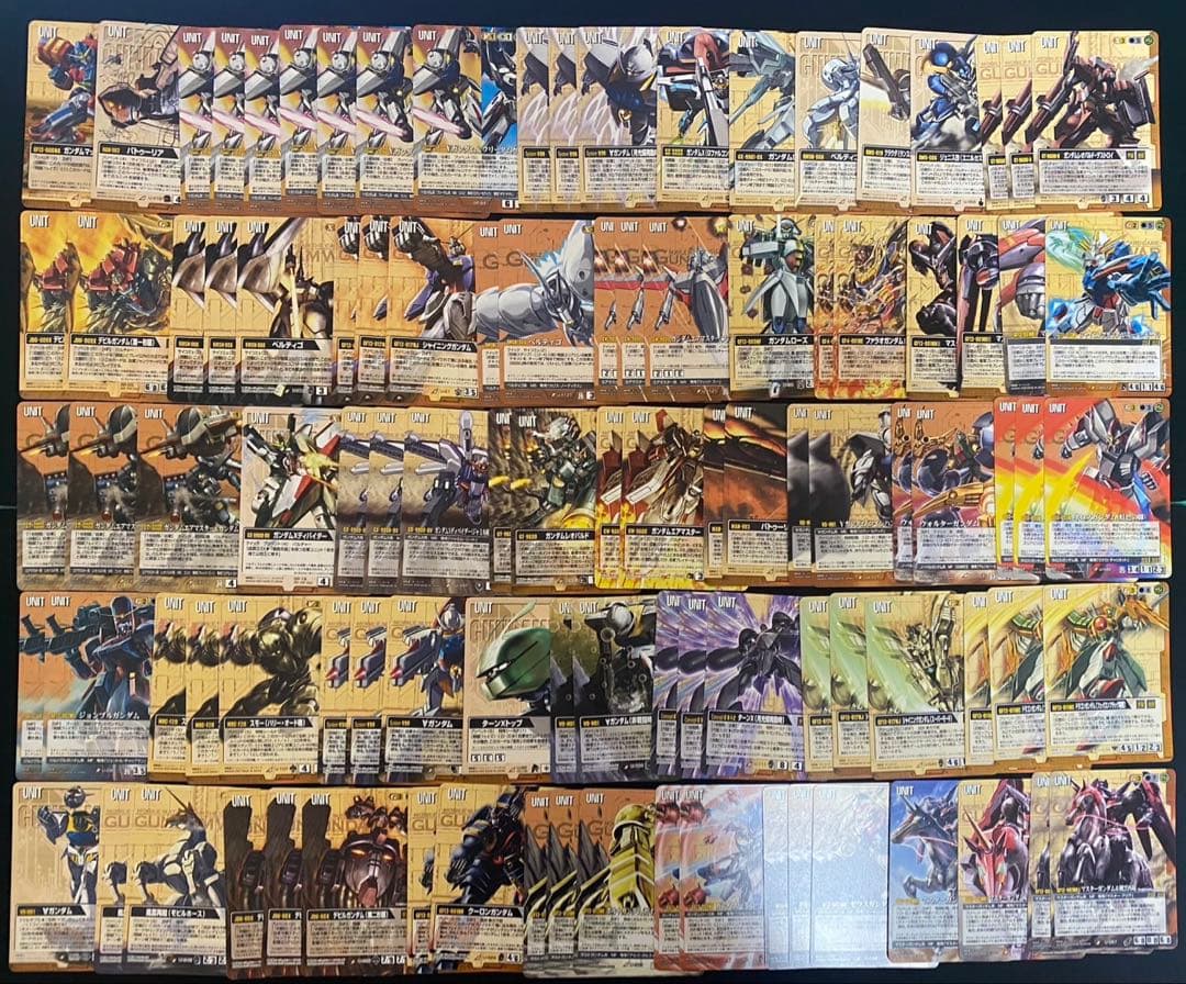 ガンダムウォーカード 茶まとめ売り⑫約2200枚 ギンガナム軍など