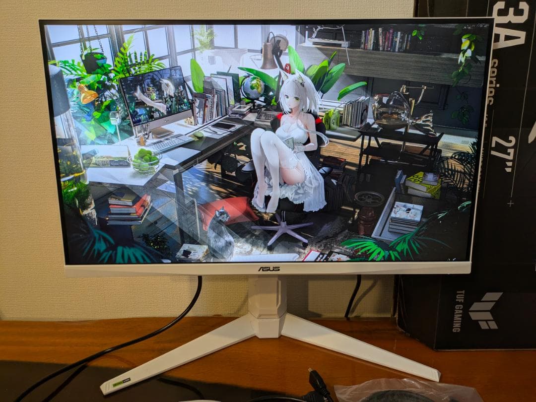 ASUS VG27AQL3A-W 180Hz Fas IPS WQHD モニター
