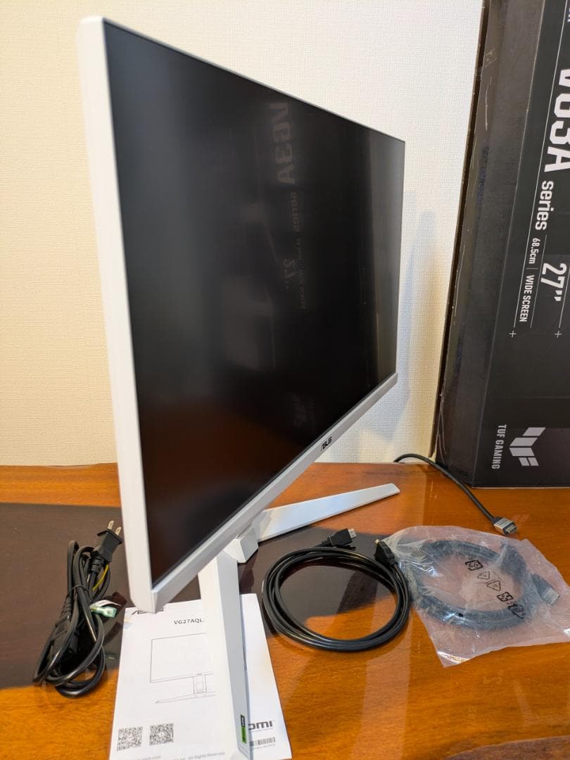 ASUS VG27AQL3A-W 180Hz Fas IPS WQHD モニター