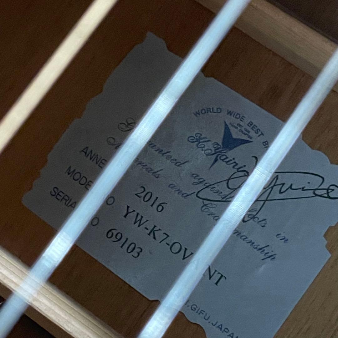 K.Yairi/ヤイリ アコースティックギター YW-K7-OVA NT