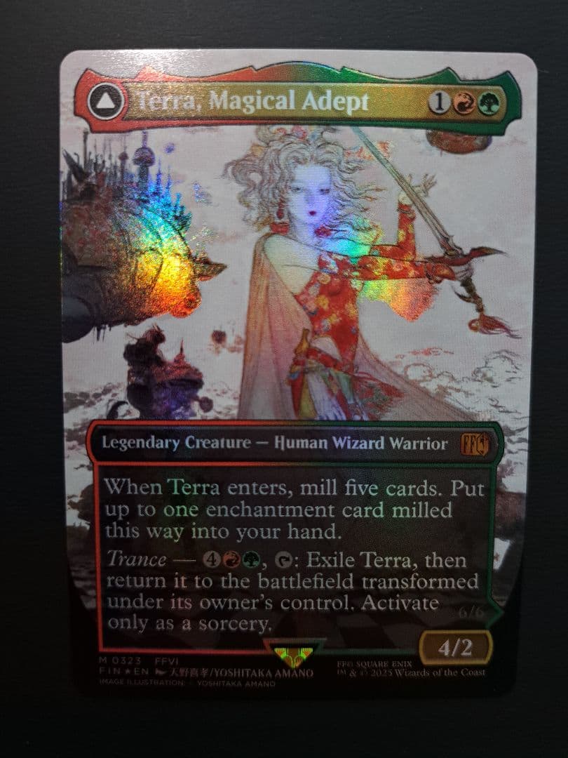 mtg 魔導戦士、ティナ foil ボーダーレス カード