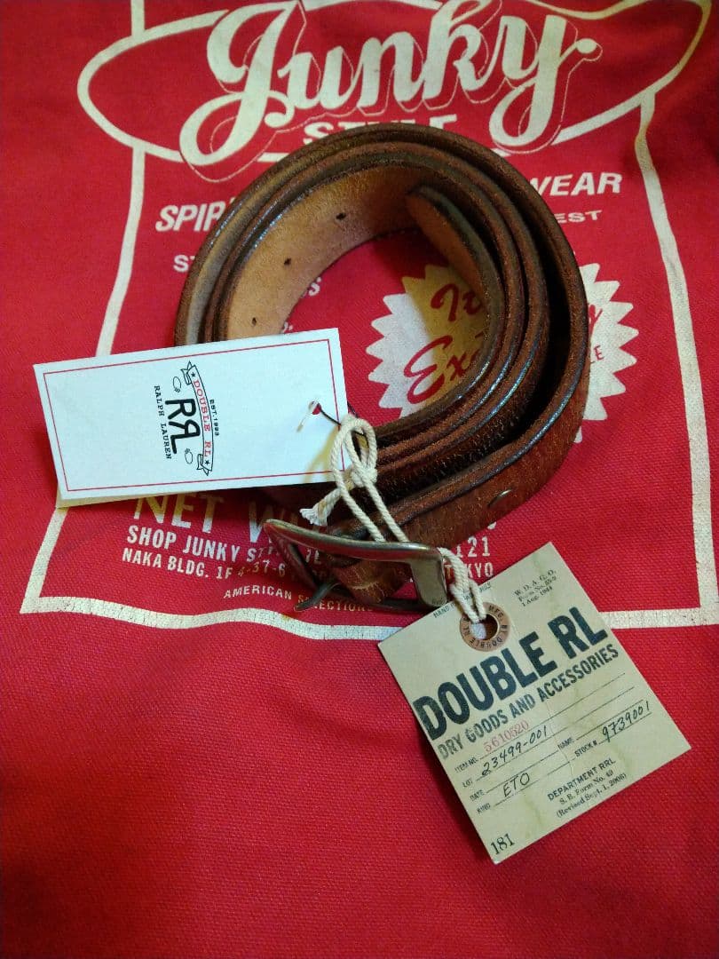 値下げ 新品未使用 RRL ギャリソン ベルト 38 完売サイズ