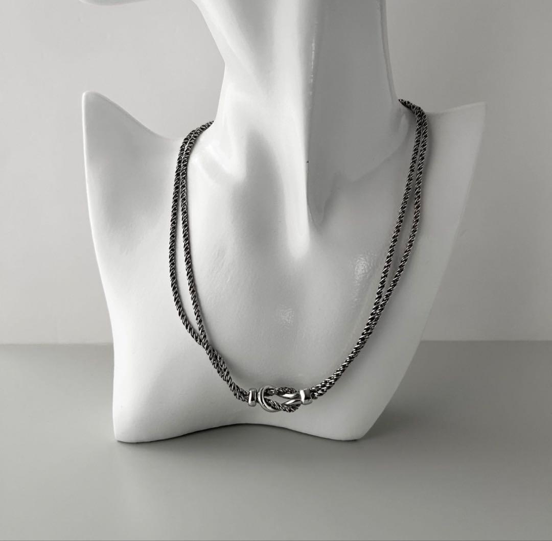 TIFFANY ティファニー ダブルロープセンターノットブレスレット 極美品