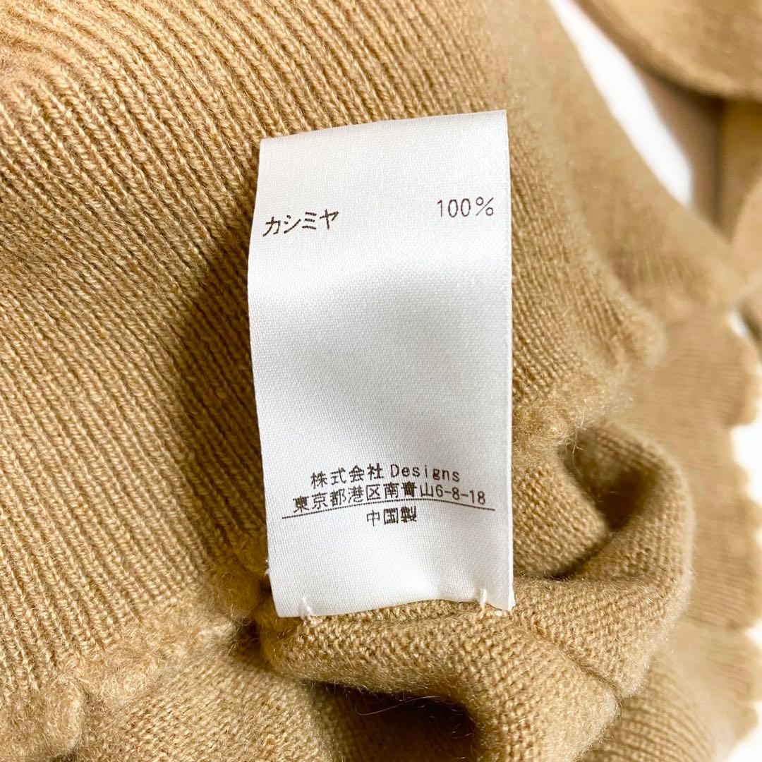 カシミヤ100%✨　BLAMINK 12G クルーネックニット　36