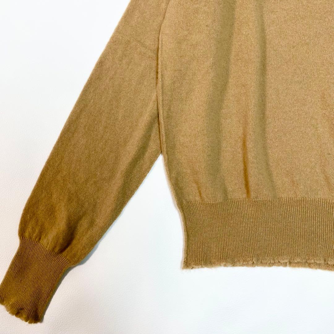 カシミヤ100%✨　BLAMINK 12G クルーネックニット　36