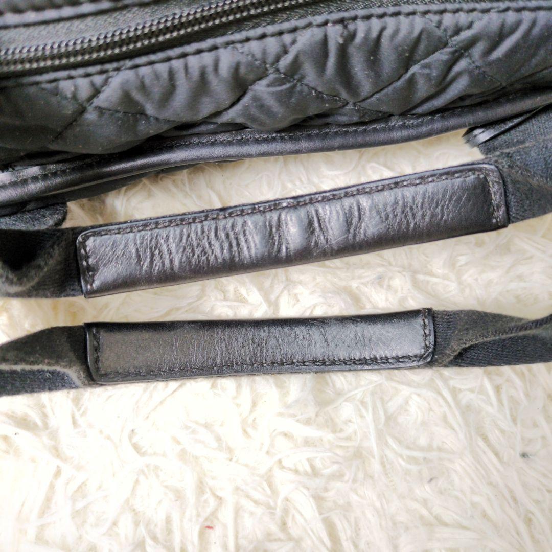 ポロラルフローレン　マザーズバッグ　キルティング　2way　おむつ替えシート　黒