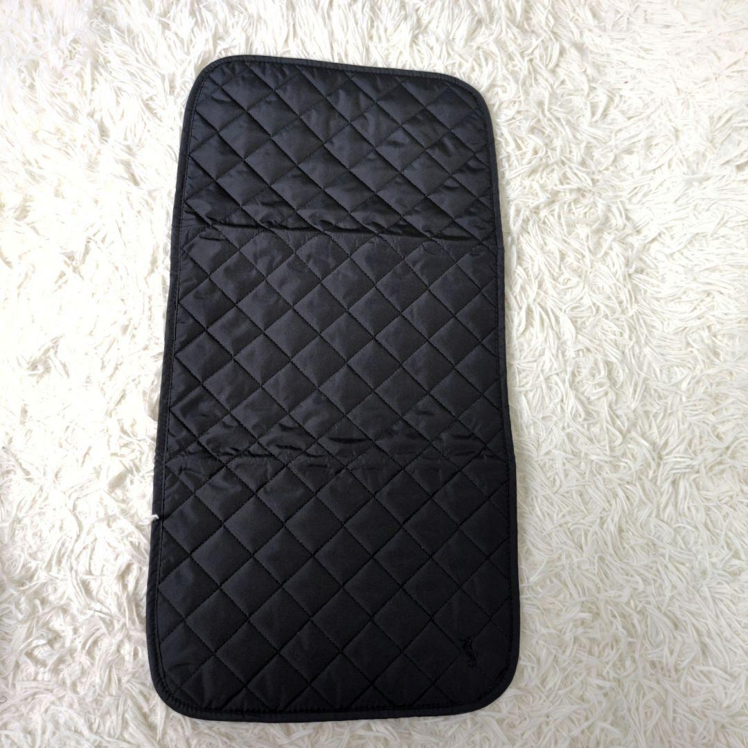 ポロラルフローレン　マザーズバッグ　キルティング　2way　おむつ替えシート　黒