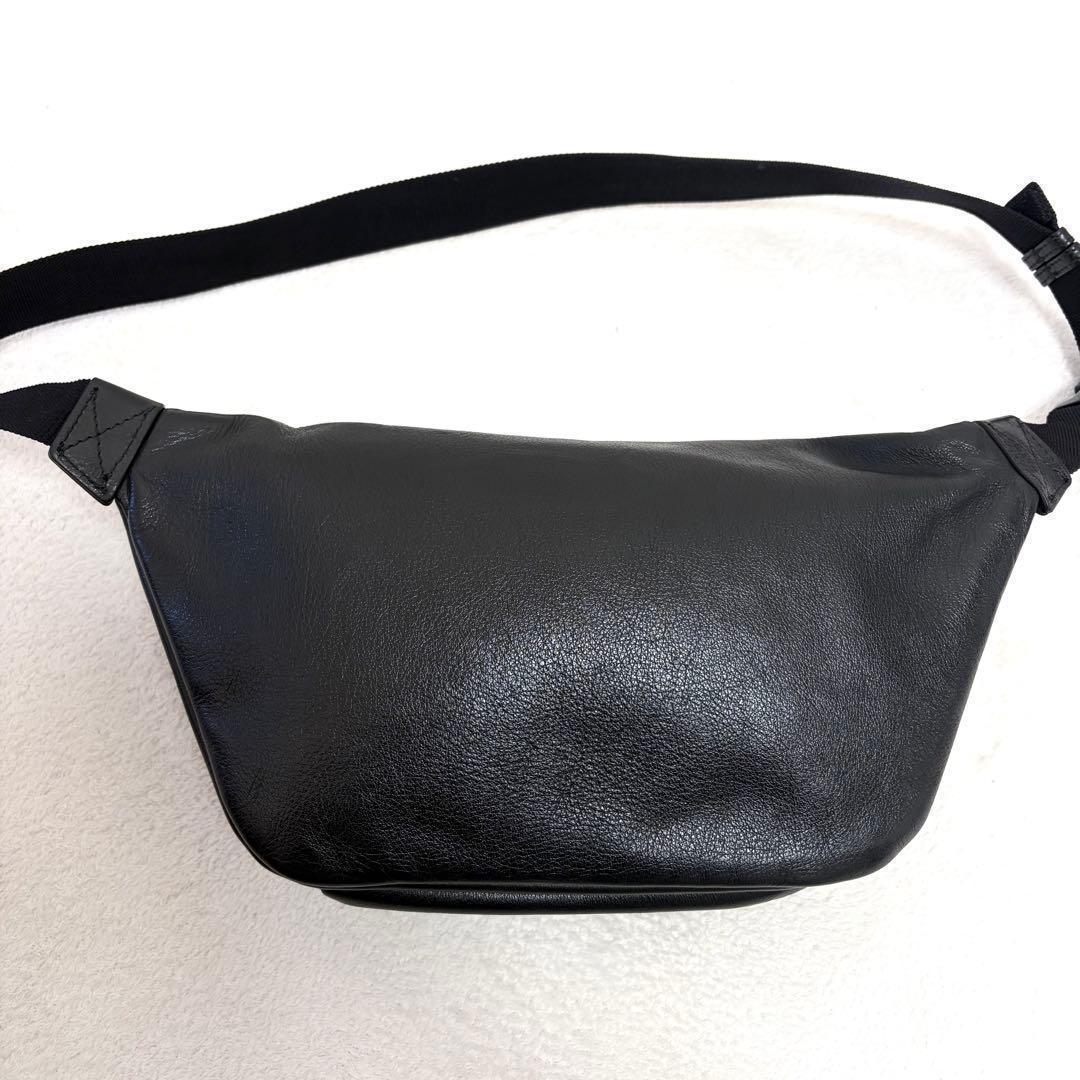 【美品】バレンシアガ エブリデイ ベルトバッグ ボディバッグ ブラック レザー