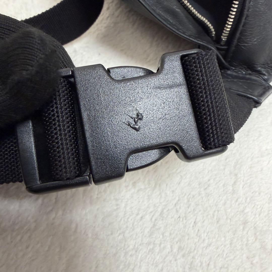 【美品】バレンシアガ エブリデイ ベルトバッグ ボディバッグ ブラック レザー