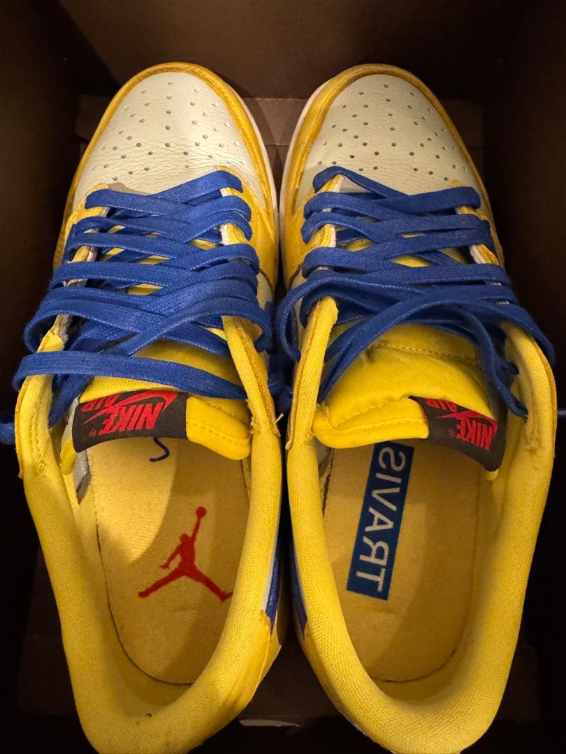 NIKE Travis Scott スニーカー イエロー/ブルー