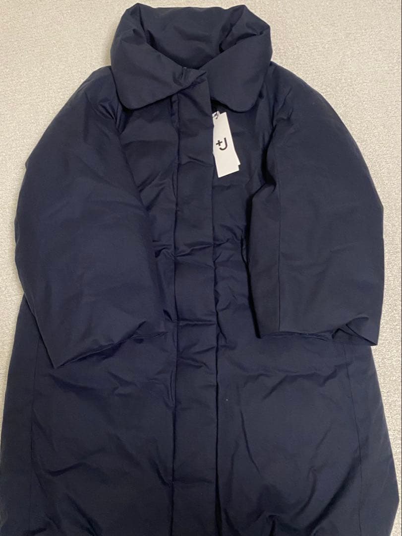 【新品タグ付】ユニクロ＋ｊジルサンダー ハイブリッドコート/ネイビー