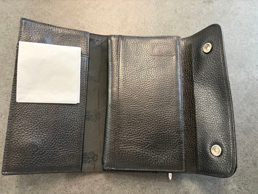 最安 25年最新【新品未使用】クロムハーツ ウェーブ ウォレット 財布 三つ折り