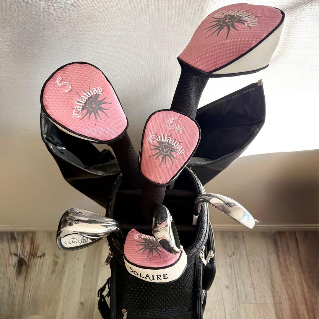 【バッグ◎】キャロウェイ ソレイル レディース ゴルフクラブ 8本セット 初心者