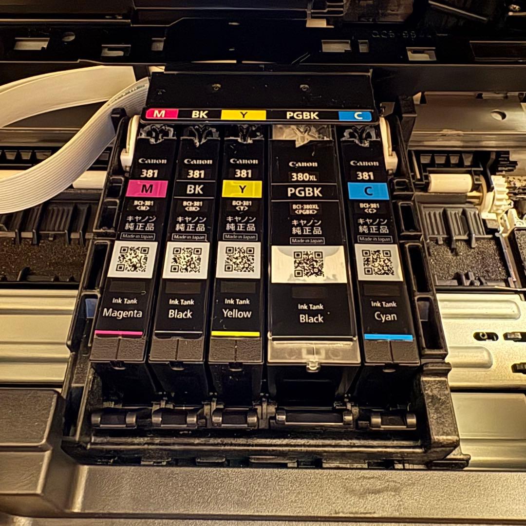 【良品】印刷枚数400枚！Canon プリンター PIXUS TS6330 BK