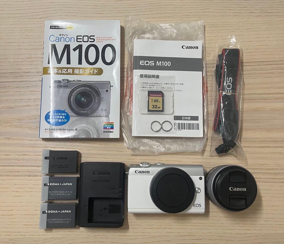 【期間限定値下げ！！】Canon EOS M100 ミラーレス一眼 ホワイト