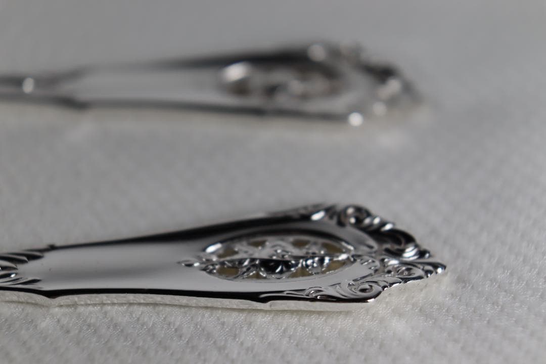 アメリカ■ウォレス■デザートフォーク２本組■非常に優雅なローズポイント・パターン