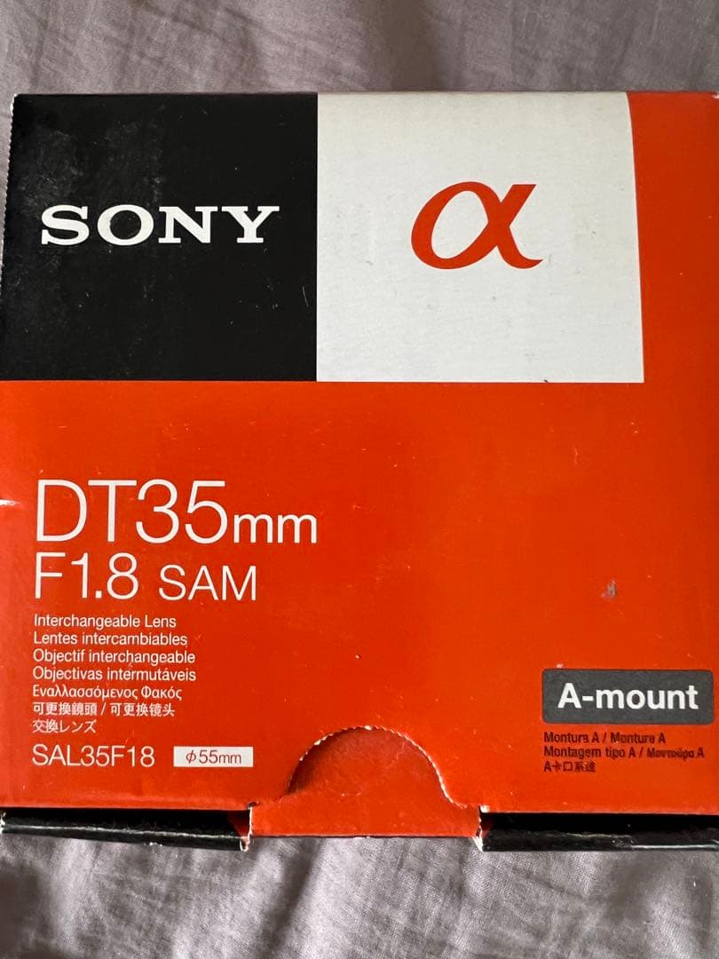 SONY DT35mm F1.8 SAM Aマウント レンズ　未使用品