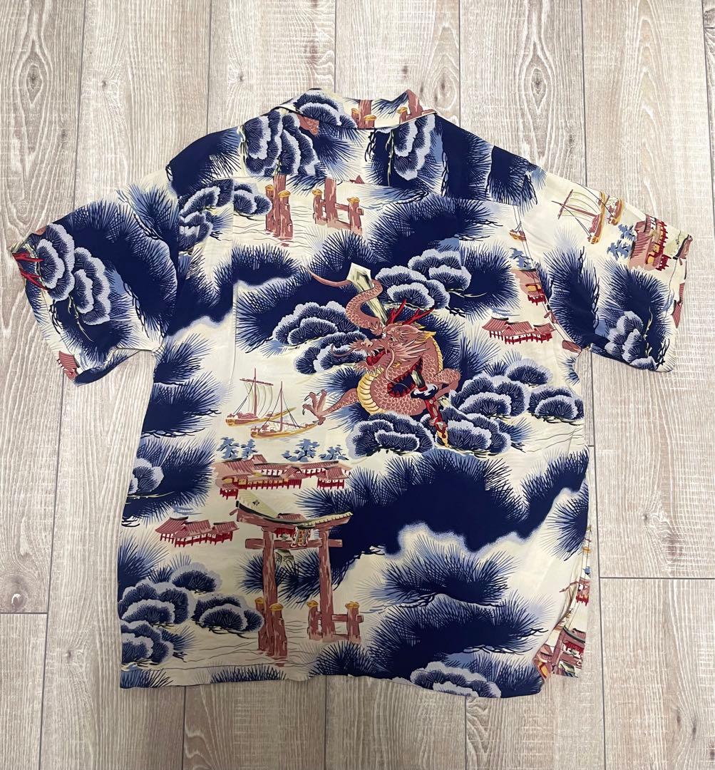 SUN SURF サンサーフ アロハシャツ Sサイズ ドラゴン柄