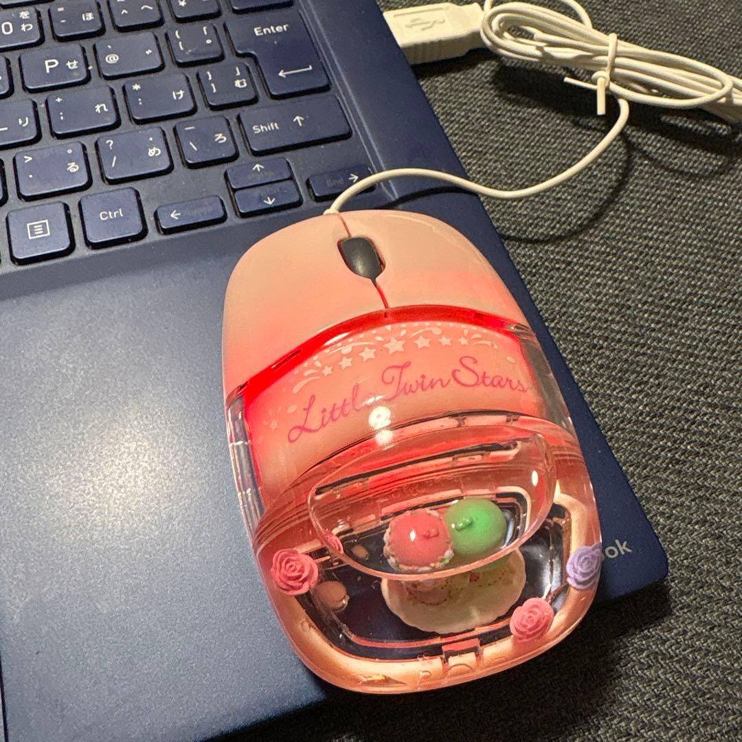 キキララ　アクアミニオプティカルマウス　マウス　　レア　2010年購入