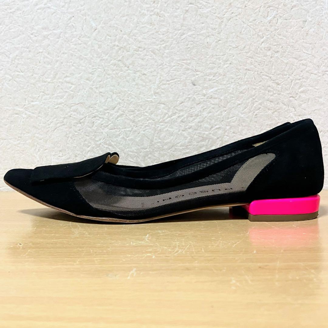 ★FABIO RUSCONI ファビオルスコーニ カラーヒールチュール パンプス