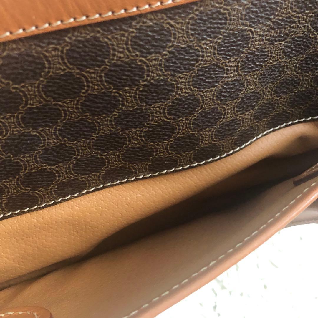 超美品 オールド セリーヌ ブラウン ボストンバッグ レザー ハンドバッグ