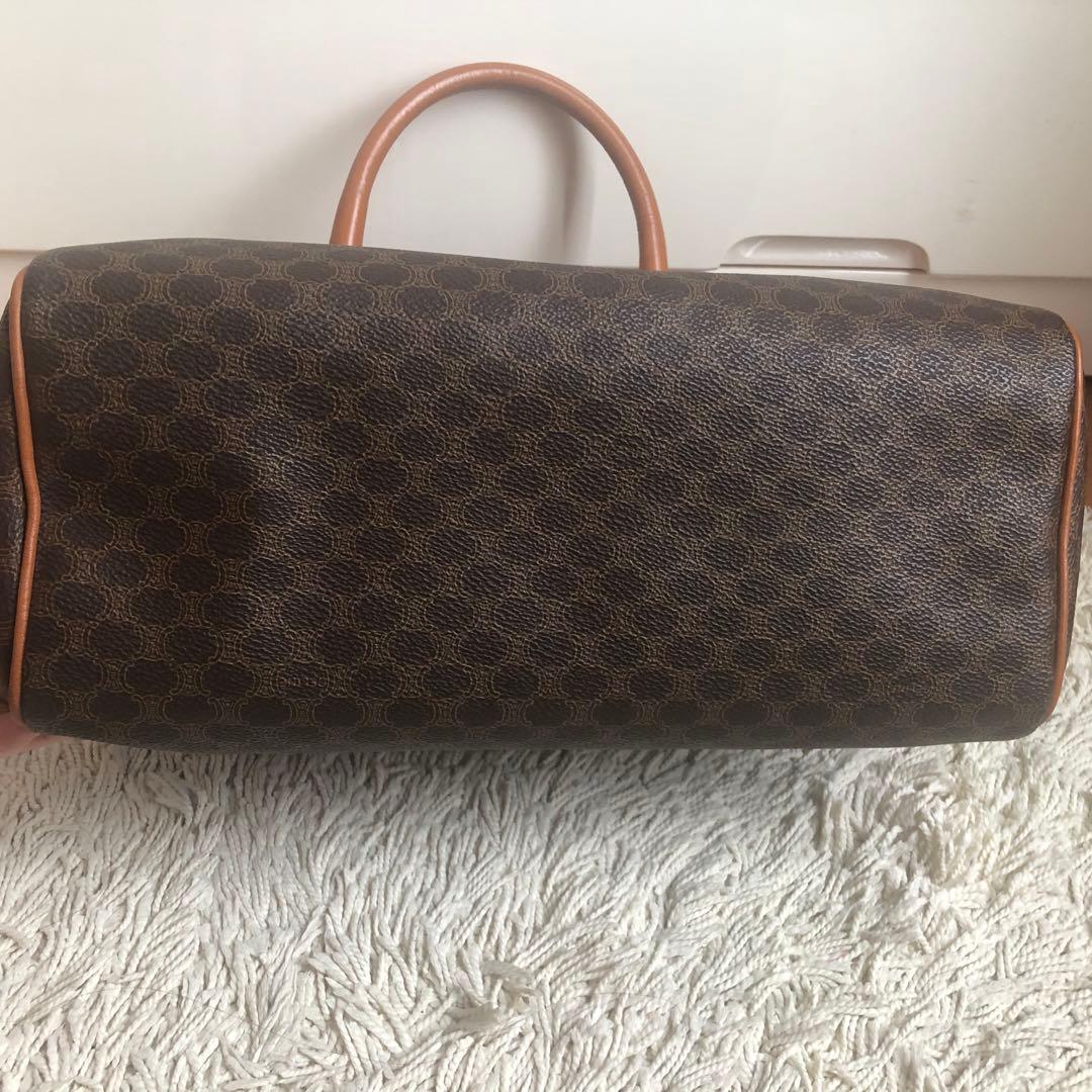 超美品 オールド セリーヌ ブラウン ボストンバッグ レザー ハンドバッグ