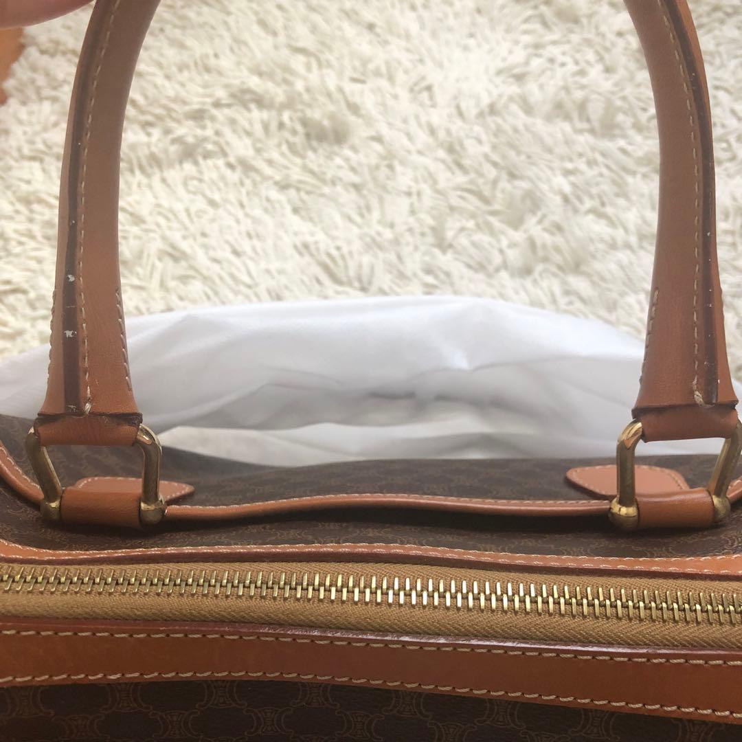 超美品 オールド セリーヌ ブラウン ボストンバッグ レザー ハンドバッグ