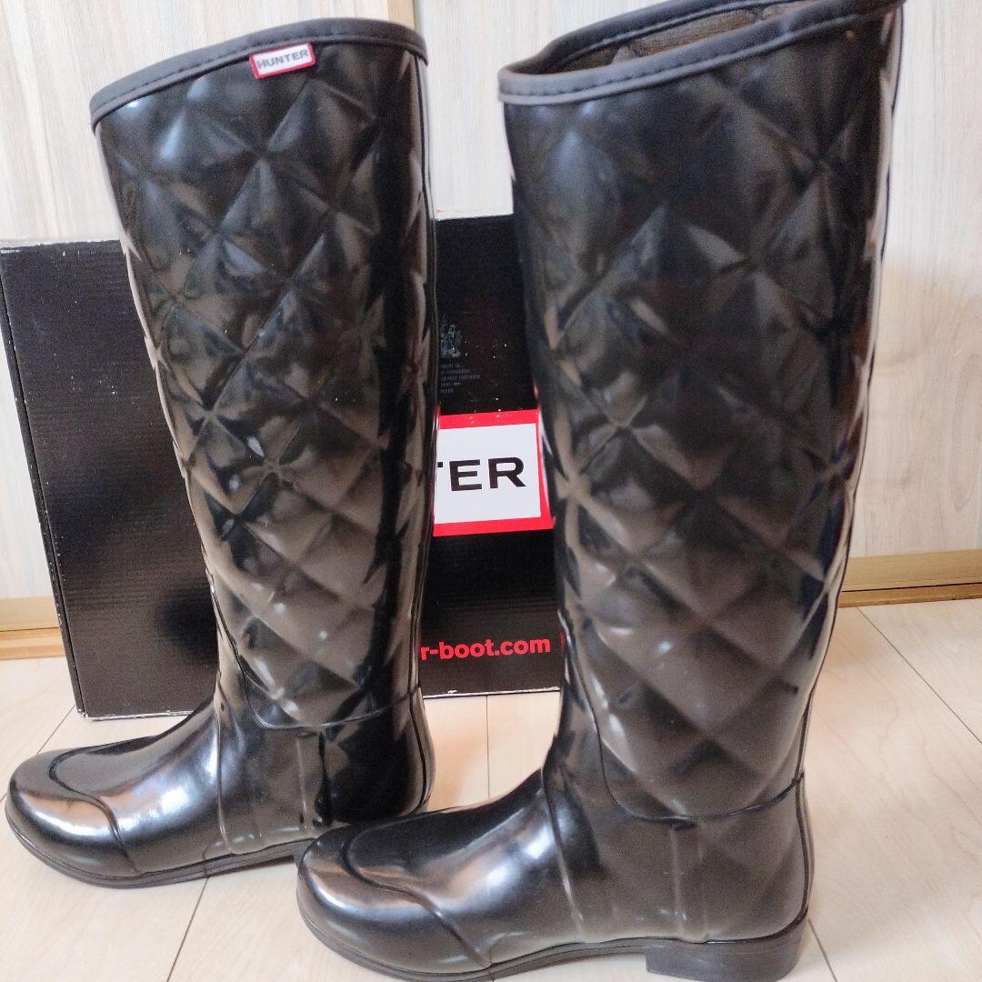 【希少デザインx希少タグx極美品】　HUNTER レインブーツ 箱付