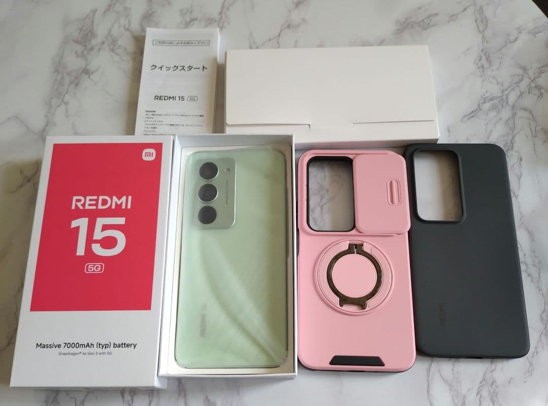 Redmi スマートフォン ミントグリーン 6.67インチ