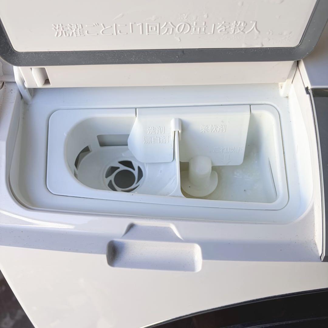 運搬取付無料！ホワイト純正日立大容量自動投入パワフルおしゃれドラム！完動品超美品