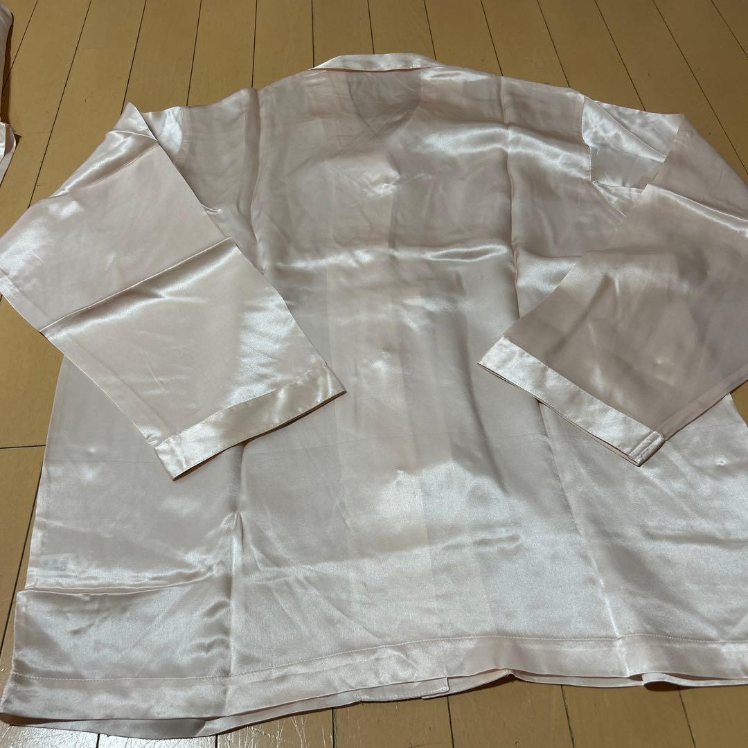 新品未使用ランコムLANCOMEシルク100%ピンクパジャマフリーサイズ