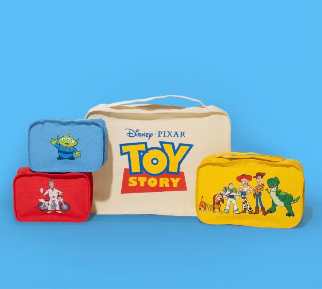 新品未開封　wcj トラベルバッグ　トイストーリー　ポーチ
