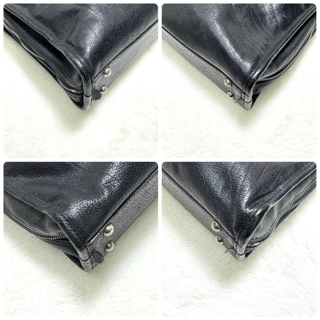 土屋鞄 アルマスバッファロー トートバッグ ビジネスバッグ メモ帳付 ブラック