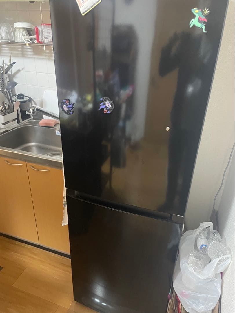 ノンプーモカ ☆ニトリNR-230B BK ブラック冷蔵庫 2024年製