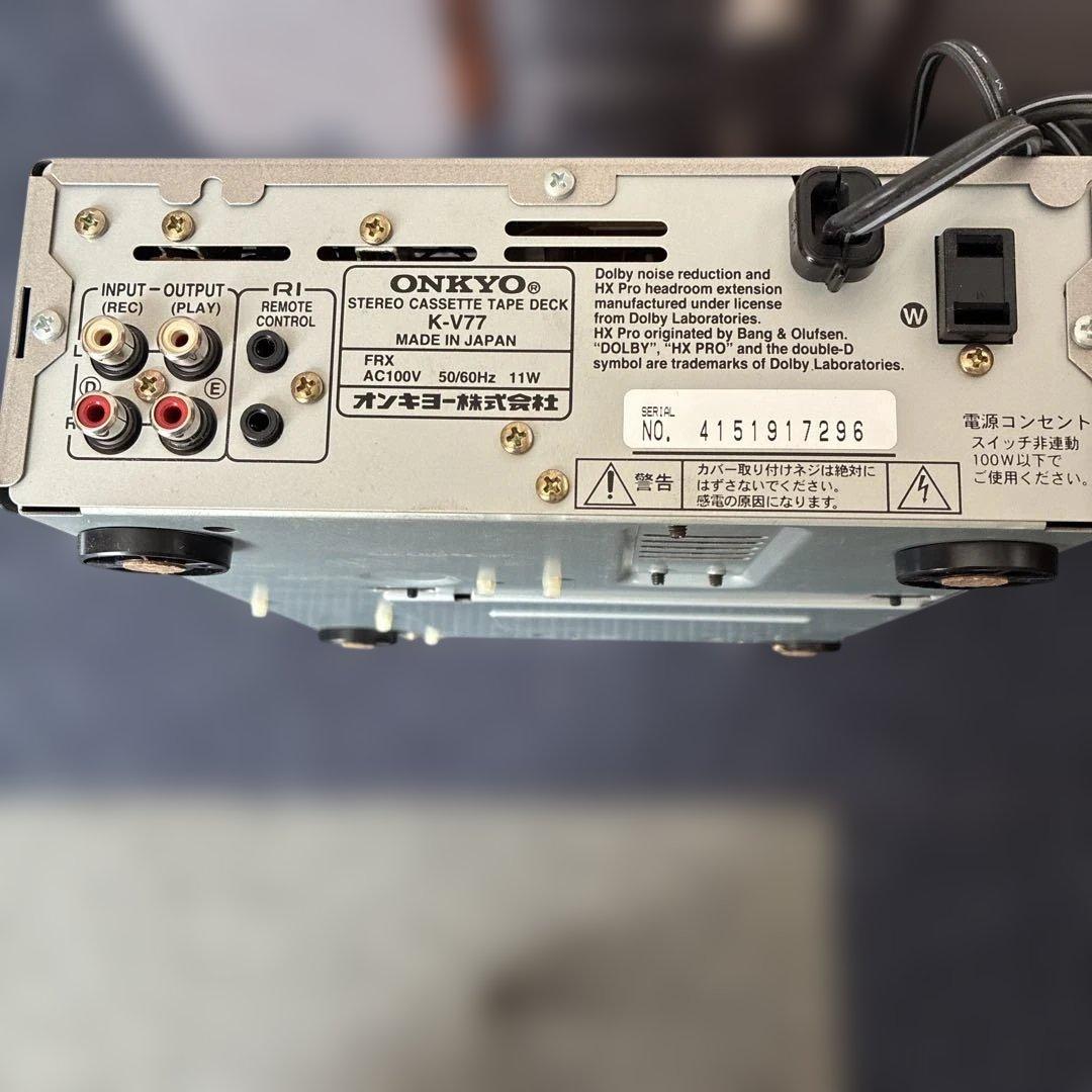 ONKYO カセットデッキCD・MDミニコンポ FR-155A スピーカー