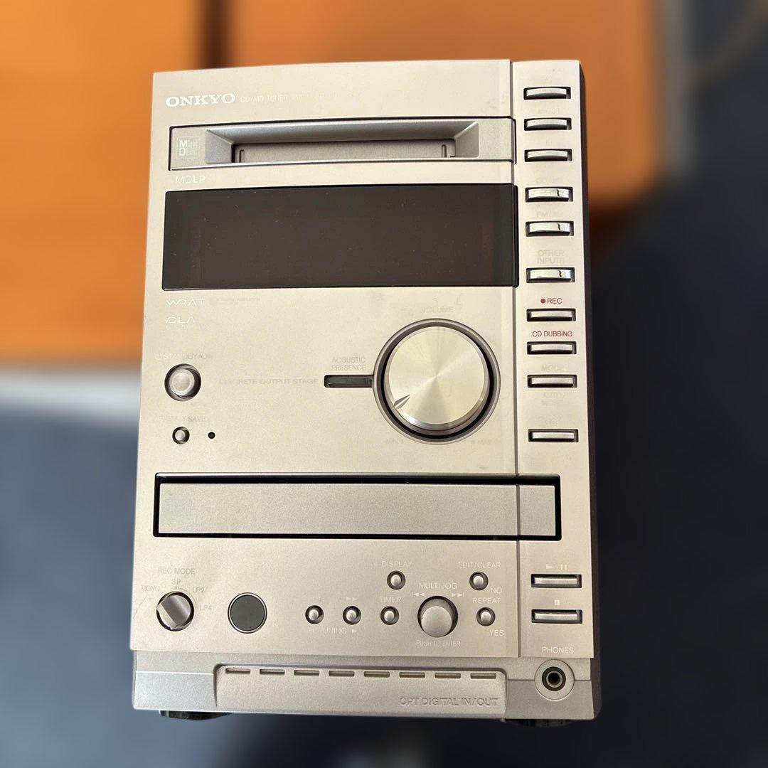 ONKYO カセットデッキCD・MDミニコンポ FR-155A スピーカー