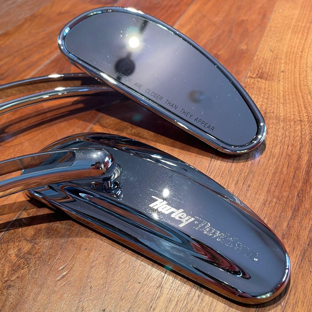 Harley Davidson純正 クローム スロットステムミラー 美品 箱付き