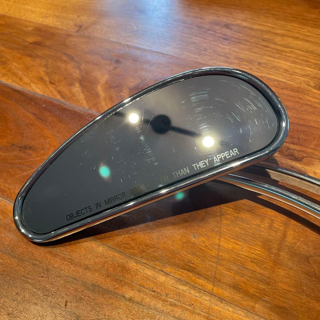 Harley Davidson純正 クローム スロットステムミラー 美品 箱付き