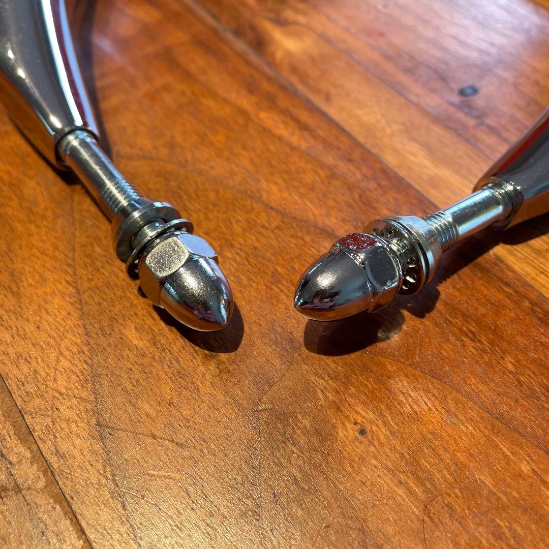 Harley Davidson純正 クローム スロットステムミラー 美品 箱付き