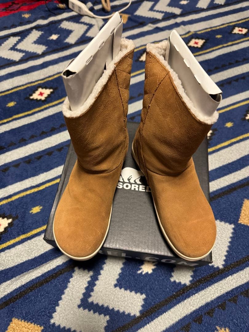 SOREL ブラウン ムートンブーツ　25