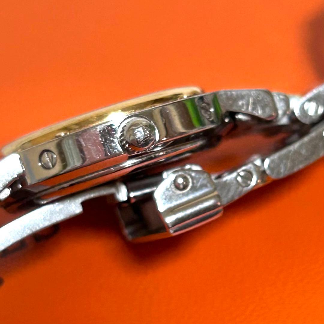 なっちゃんHERMESクリッパーCL4.220 シェル文字盤　コンビ腕時計