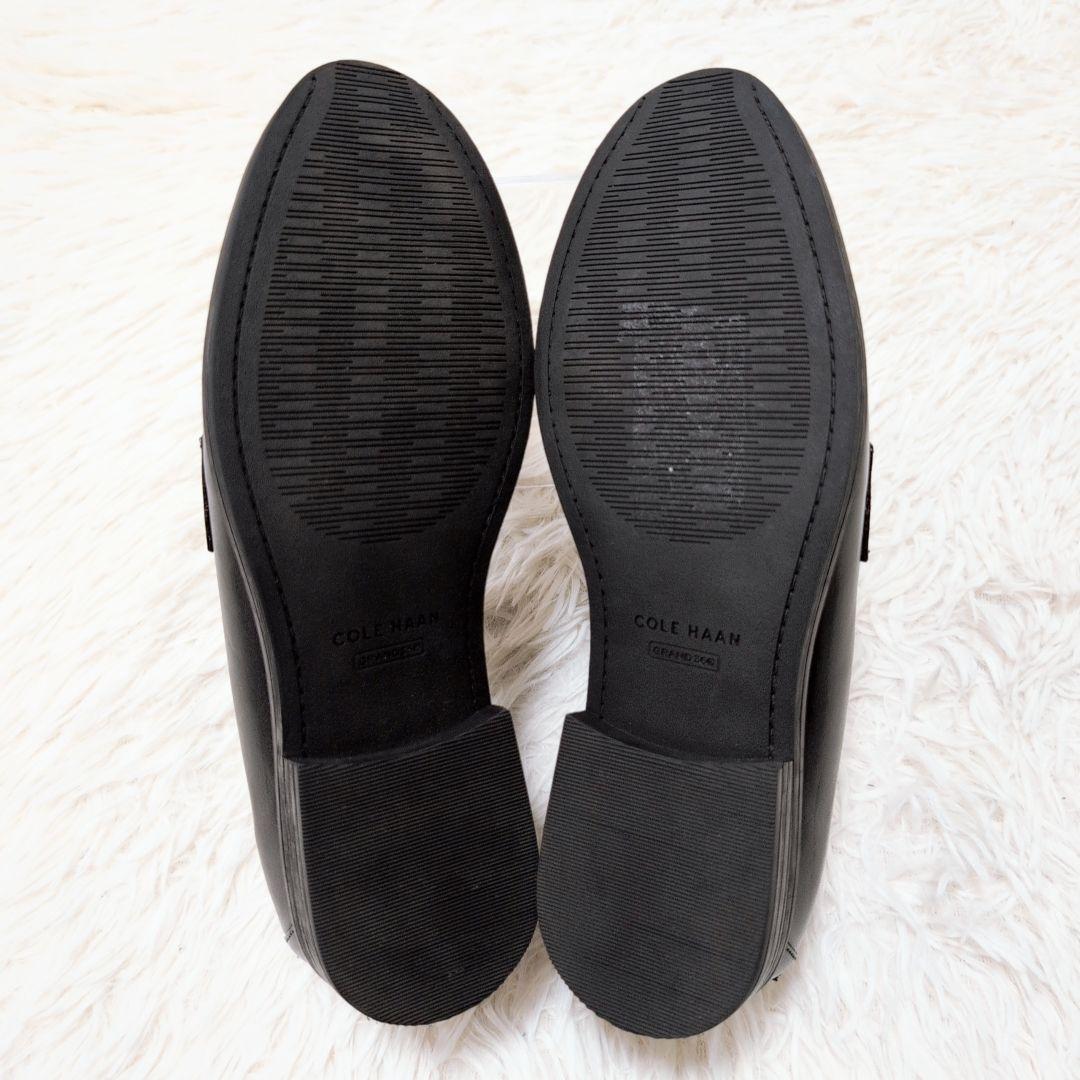 【極美品】コールハーン スタッシ チェーン ローファー ブラック 23.5cm