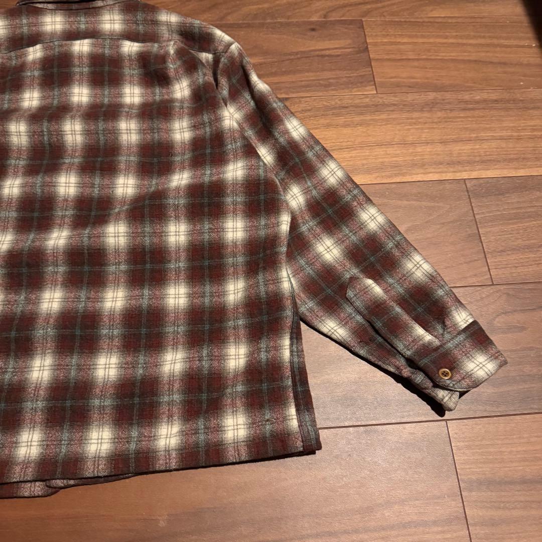 70s pendleton ボードシャツ　オンブレ　ビッグサイズ