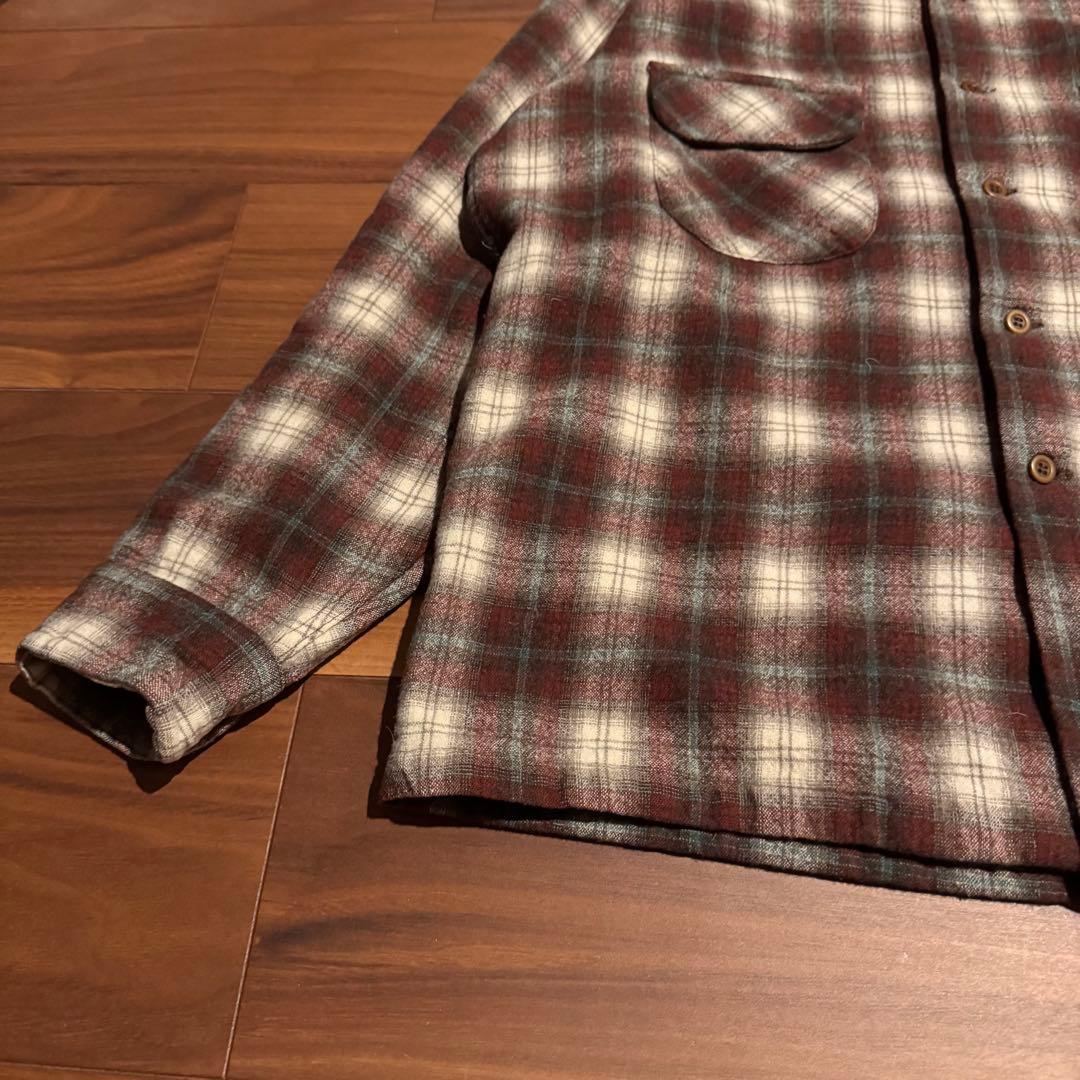 70s pendleton ボードシャツ　オンブレ　ビッグサイズ